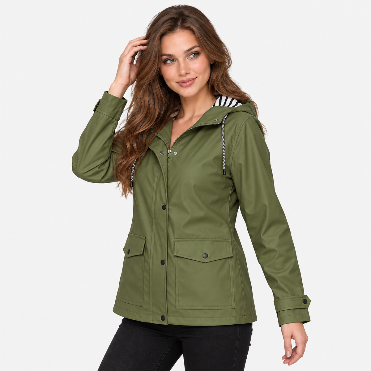 Old Ashworth | Women's Rain Jacket – Lightweight Waterproof