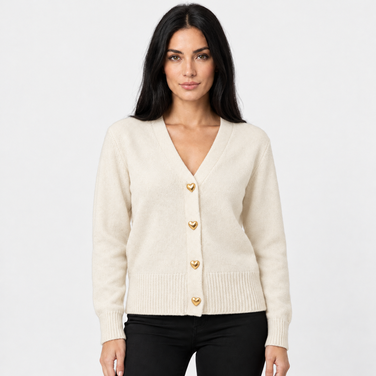 Old Ashworth | Women's Cardigan – Regular Fit with Long Sleeves