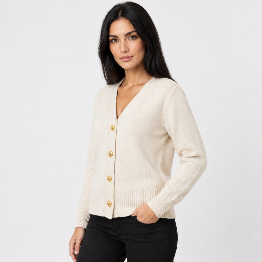 Old Ashworth | Women's Cardigan – Regular Fit with Long Sleeves