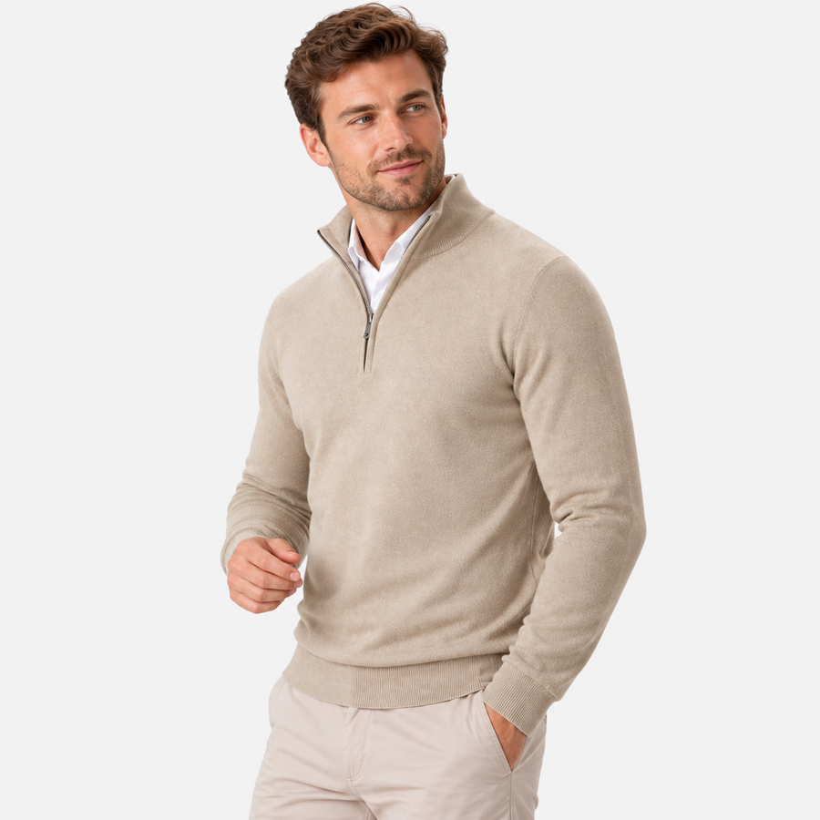 Old Ashworth  | Men's Quarter Zip Sweater for Business Casual & Everyday Wear