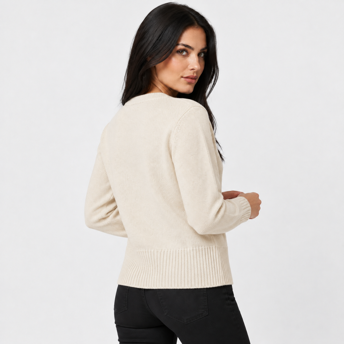 Old Ashworth | Women's Cardigan – Regular Fit with Long Sleeves