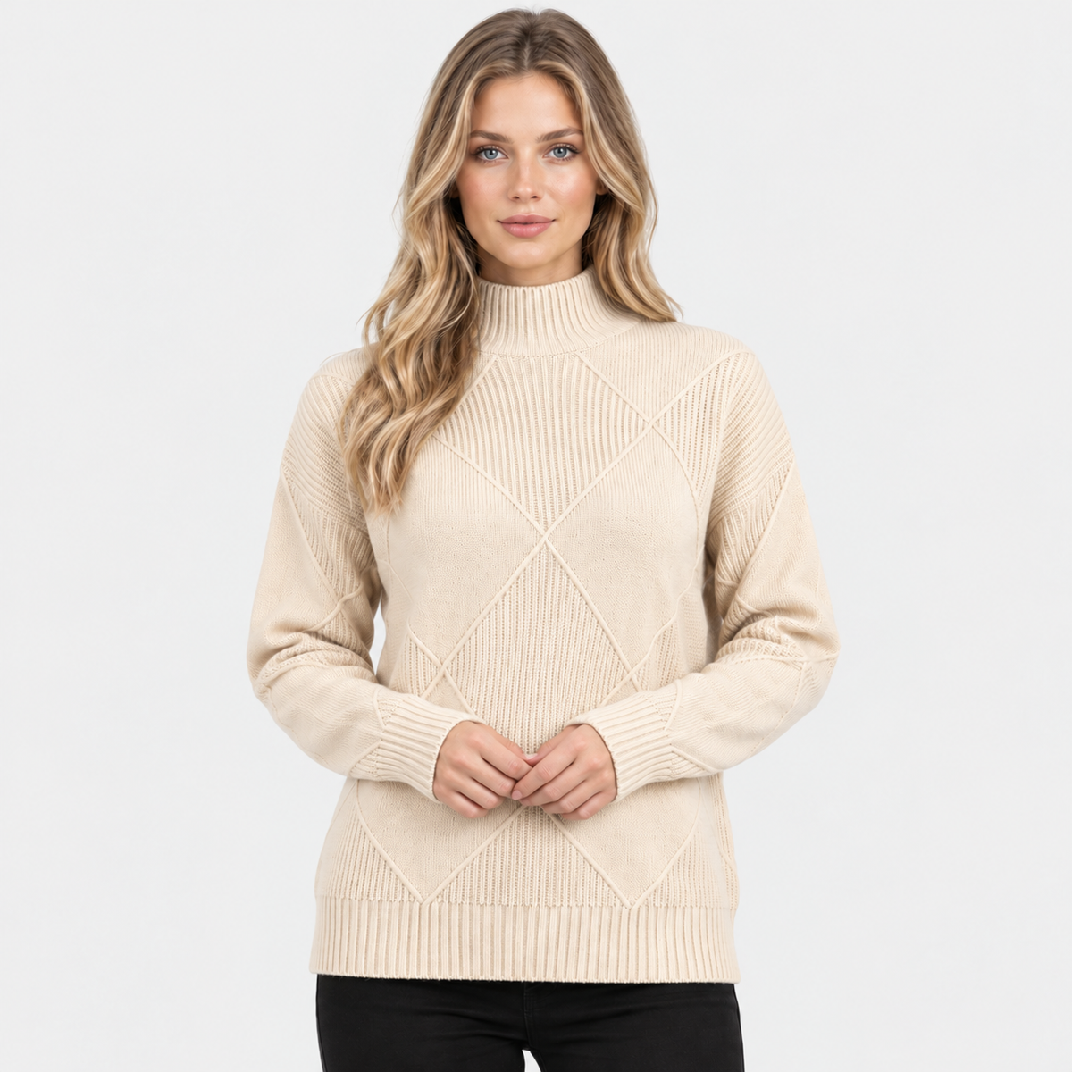 Old Ashworth | Women's Cashmere Jumper – Roll Neck