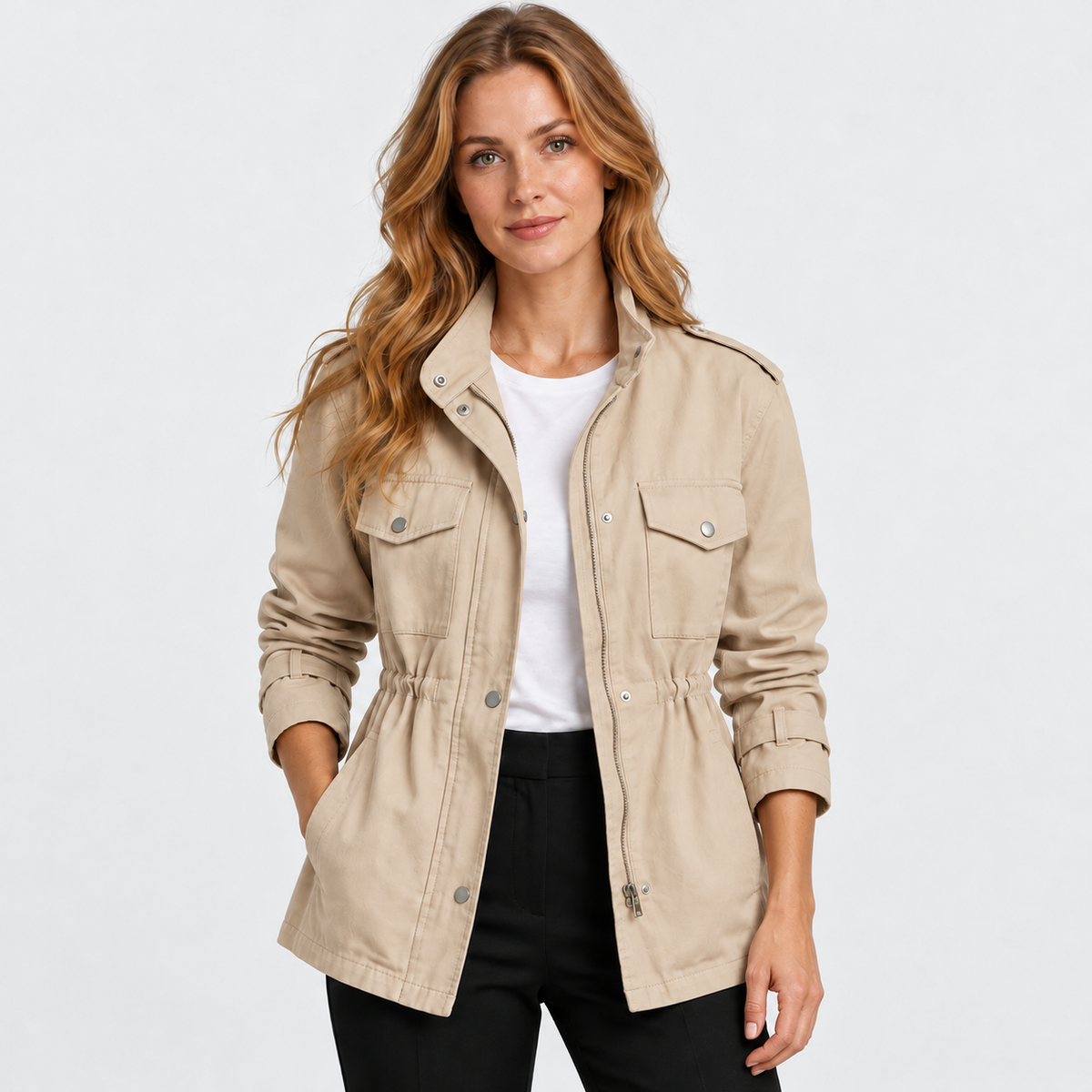 Old Ashworth | Women's Utility Jacket – Lightweight Everyday Wear