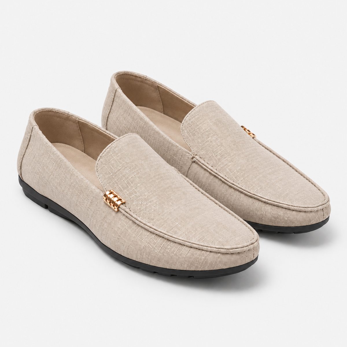 Old Ashworth | Men's Loafers – Canvas Slip-On Everyday Wear