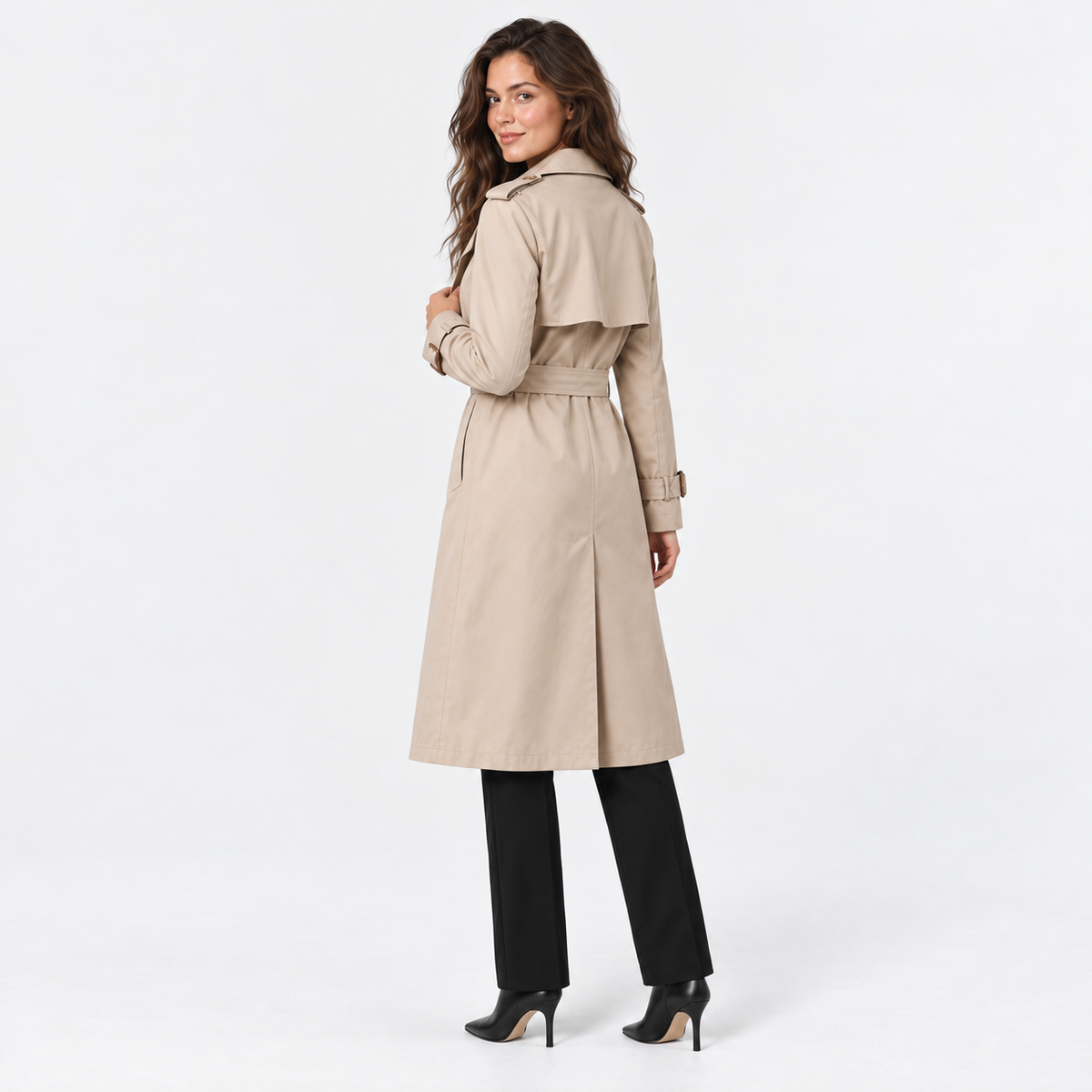 Old Ashworth | Women's Trench Coat – Relaxed Fit Everyday Wear