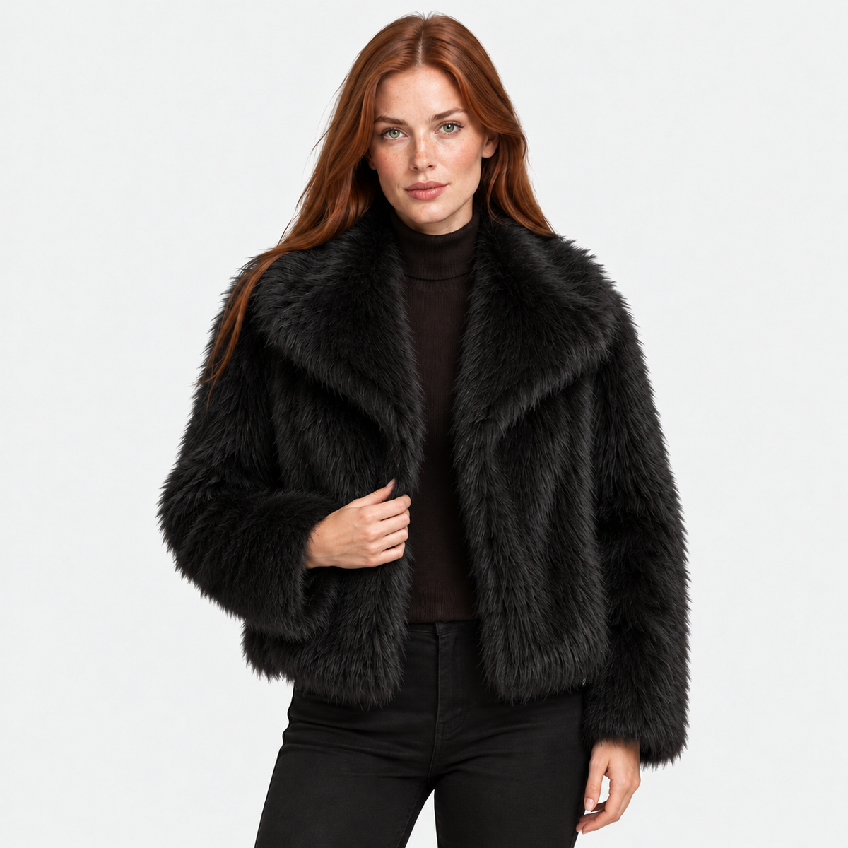 Old Ashworth | Women's Jacket – Faux Fur Warmth & Comfort