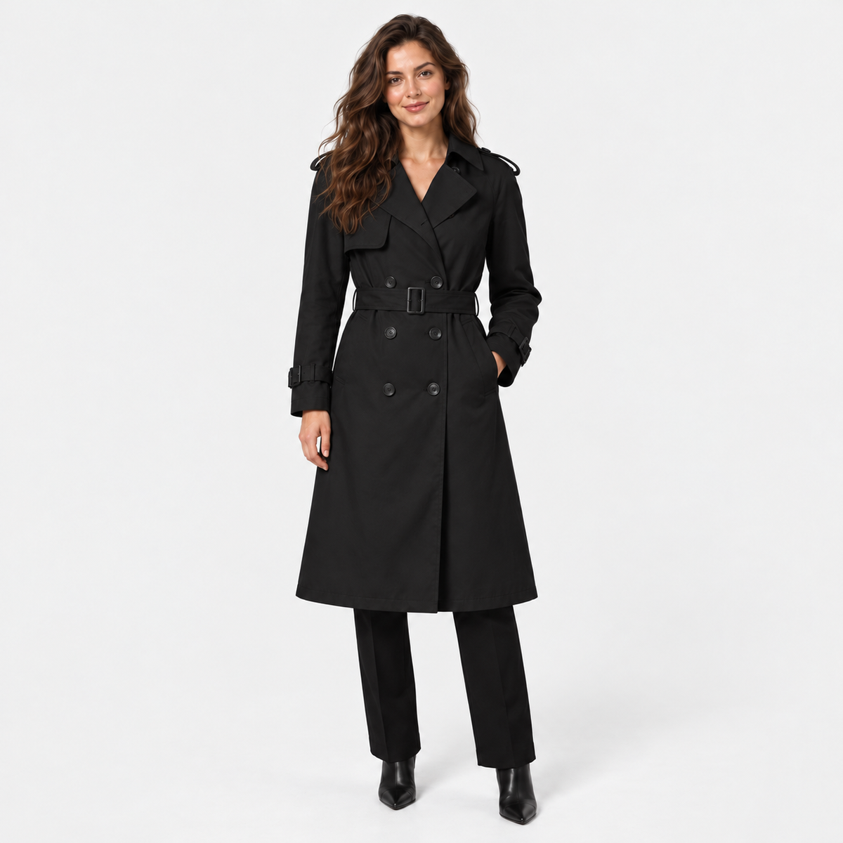 Old Ashworth | Women's Trench Coat – Relaxed Fit Everyday Wear