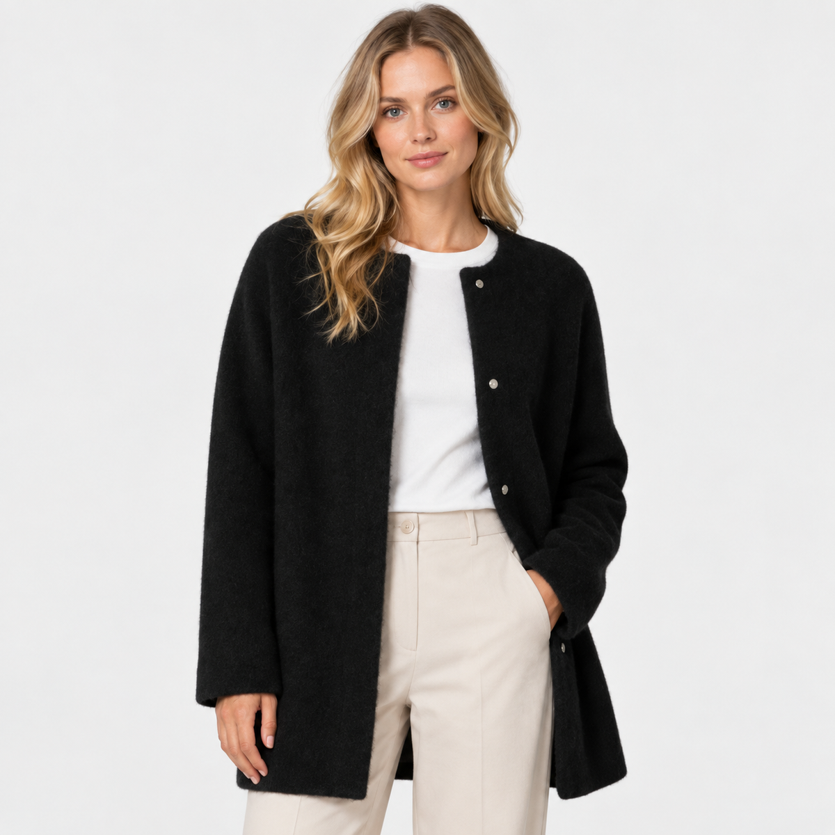 Old Ashworth  | Women's Warm Button Up Knit Cardigan Everyday Layer