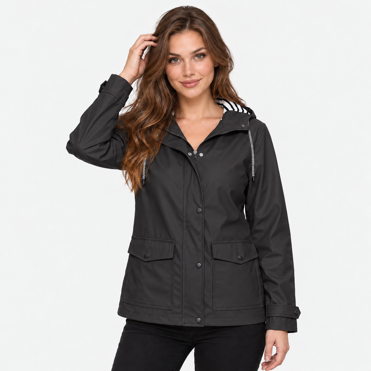 Old Ashworth | Women's Rain Jacket – Lightweight Waterproof