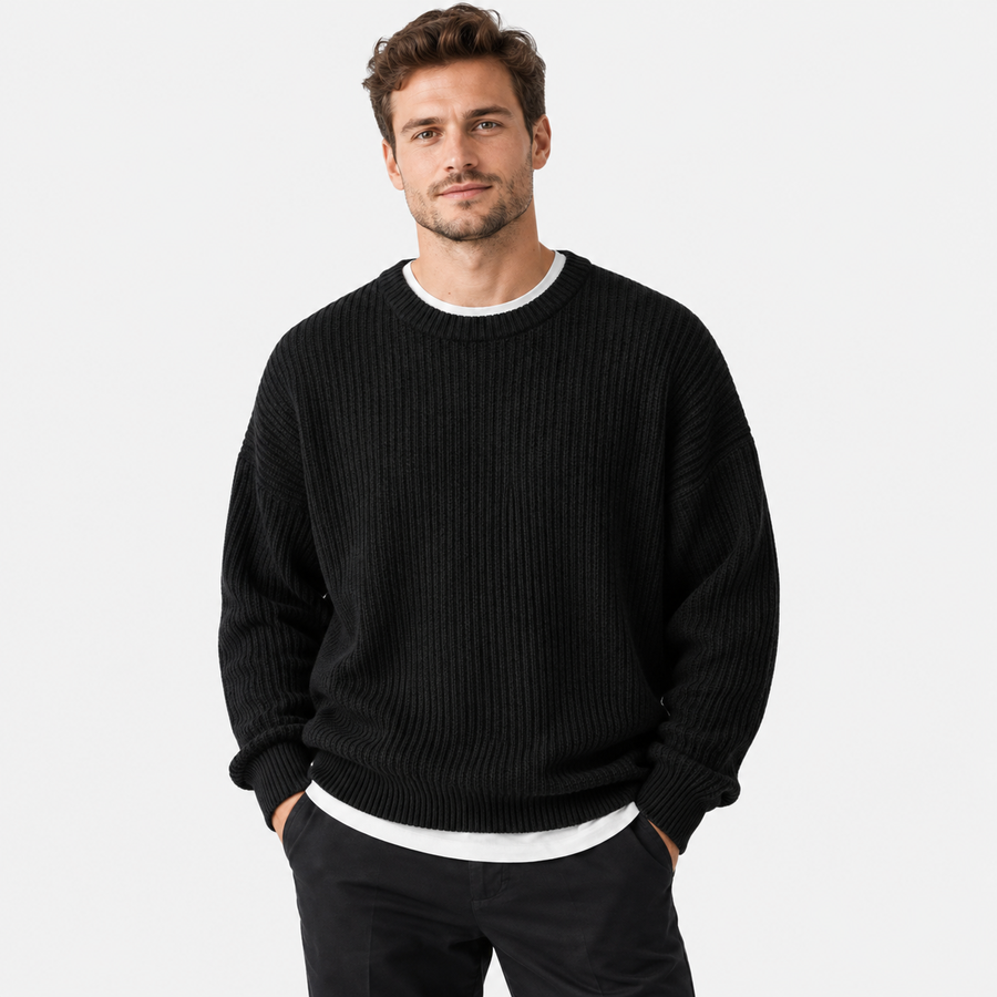 Old Ashworth  | Men's Crew Neck Sweater for Business Casual & Everyday Wear
