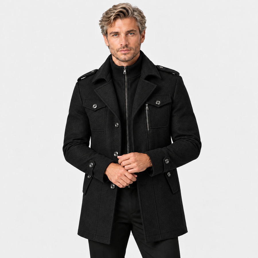 Old Ashworth | Men's Wool Blend Overcoat – Winter