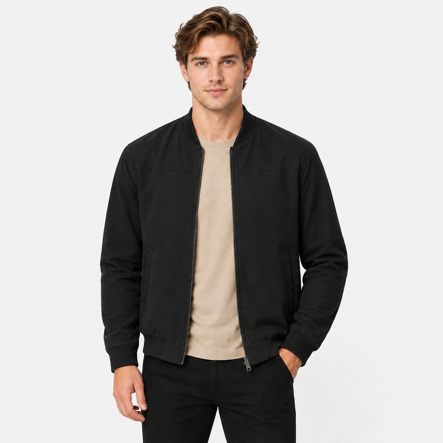 Old Ashworth | Men's Bomber Jacket – Lightweight Everyday Comfort