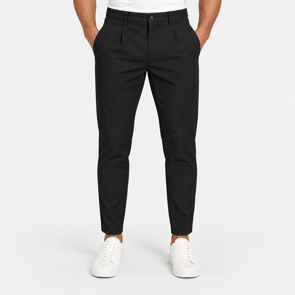 Old Ashworth | Men's Pleated Trousers – Breathable Business Wear