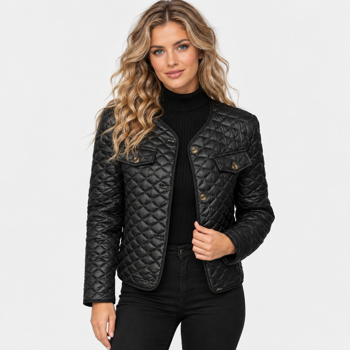 Old Ashworth | Women's Quilted Coat – Lightweight Smart Casual