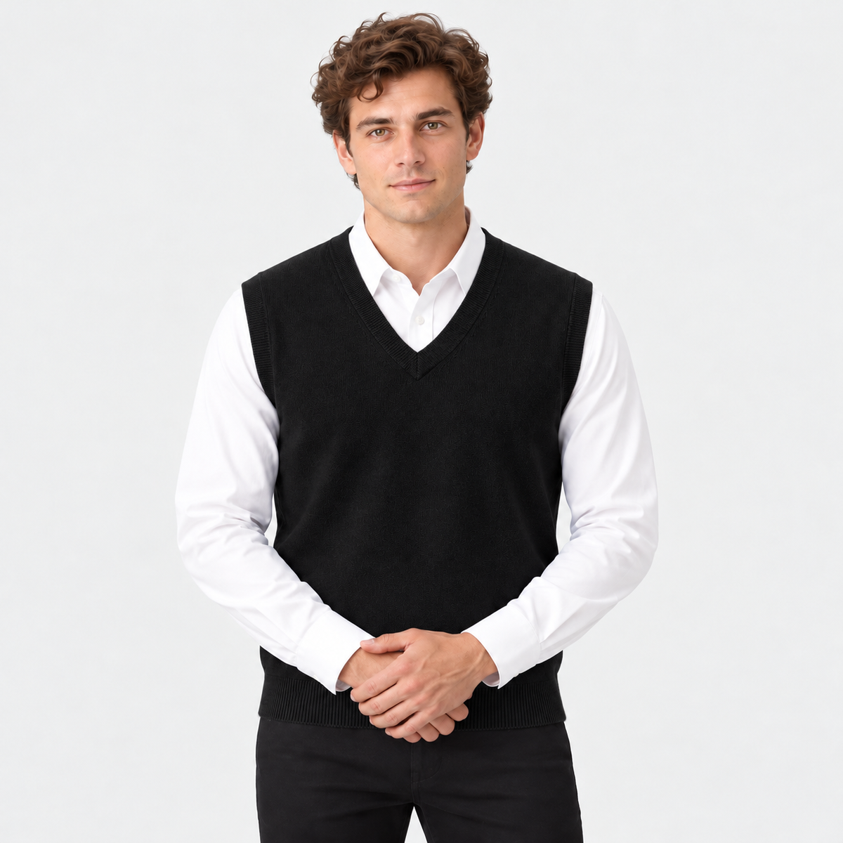 Old Ashworth | Men's Merino Wool Jumper Vest