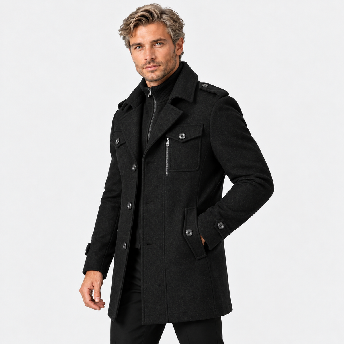 Old Ashworth | Men's Wool Blend Overcoat – Winter