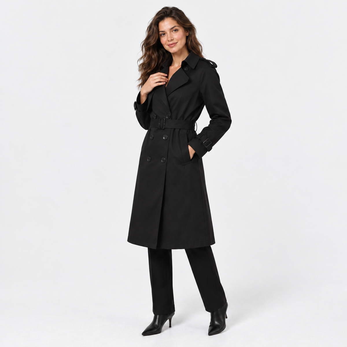 Old Ashworth | Women's Trench Coat – Relaxed Fit Everyday Wear