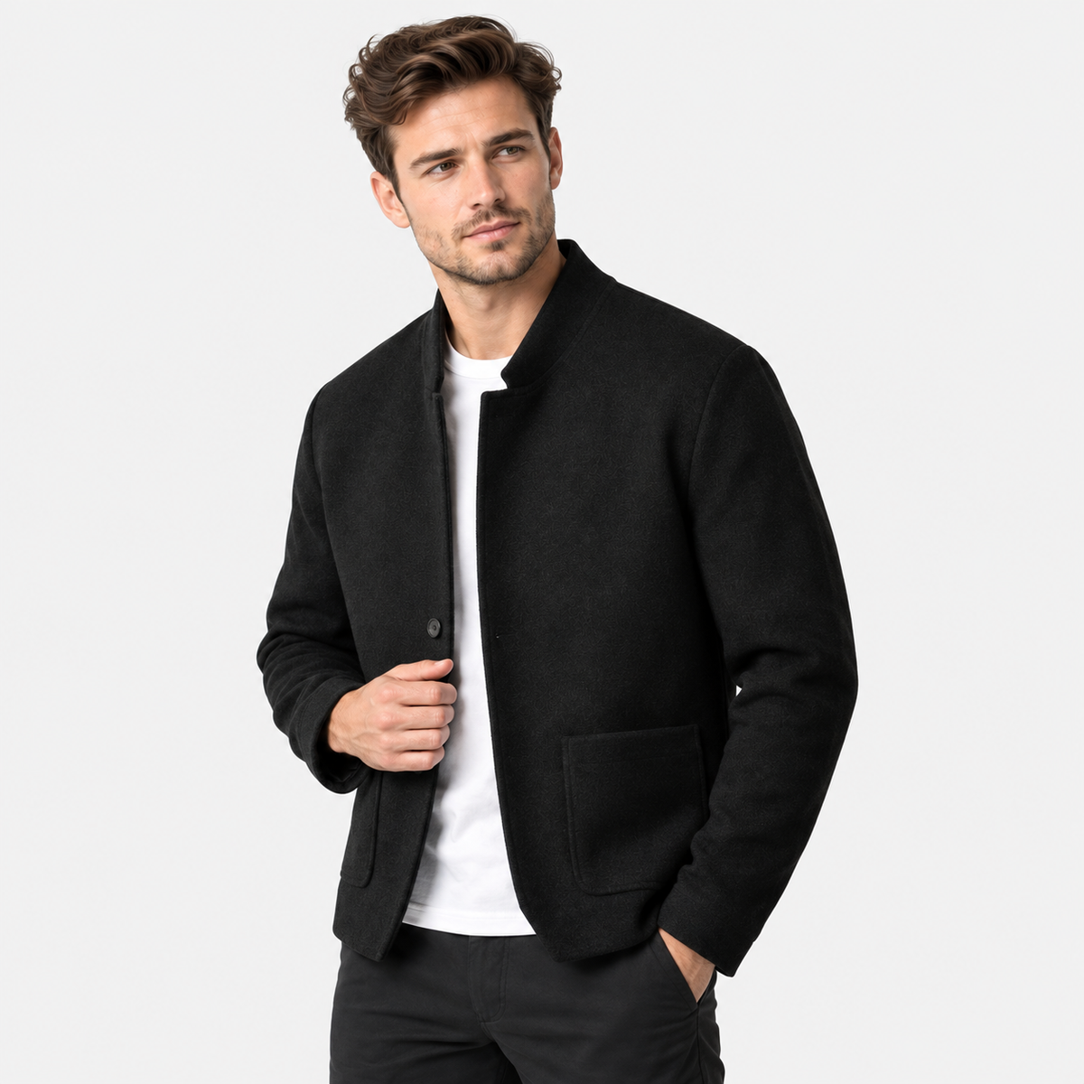 Old Ashworth  | Men's Wool Cardigan Sweater for Business Casual & Everyday Wear