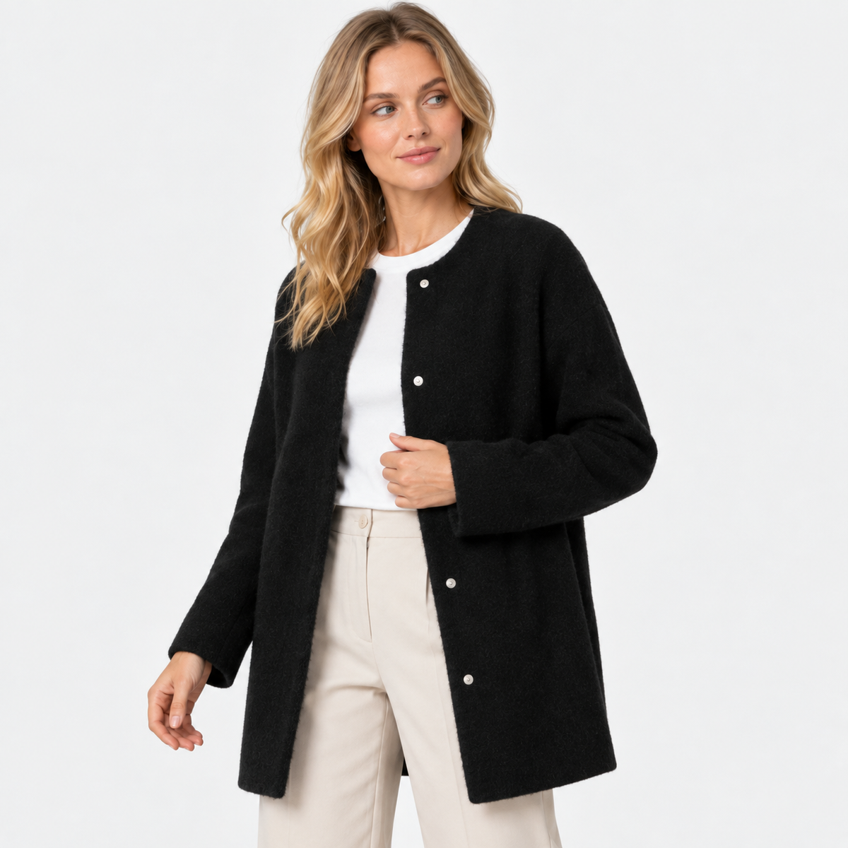 Old Ashworth  | Women's Warm Button Up Knit Cardigan Everyday Layer