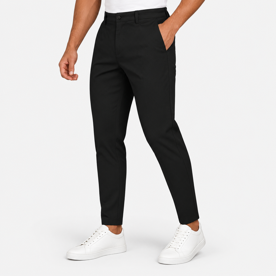 Old Ashworth | Men's Pleated Trousers – Breathable Business Wear