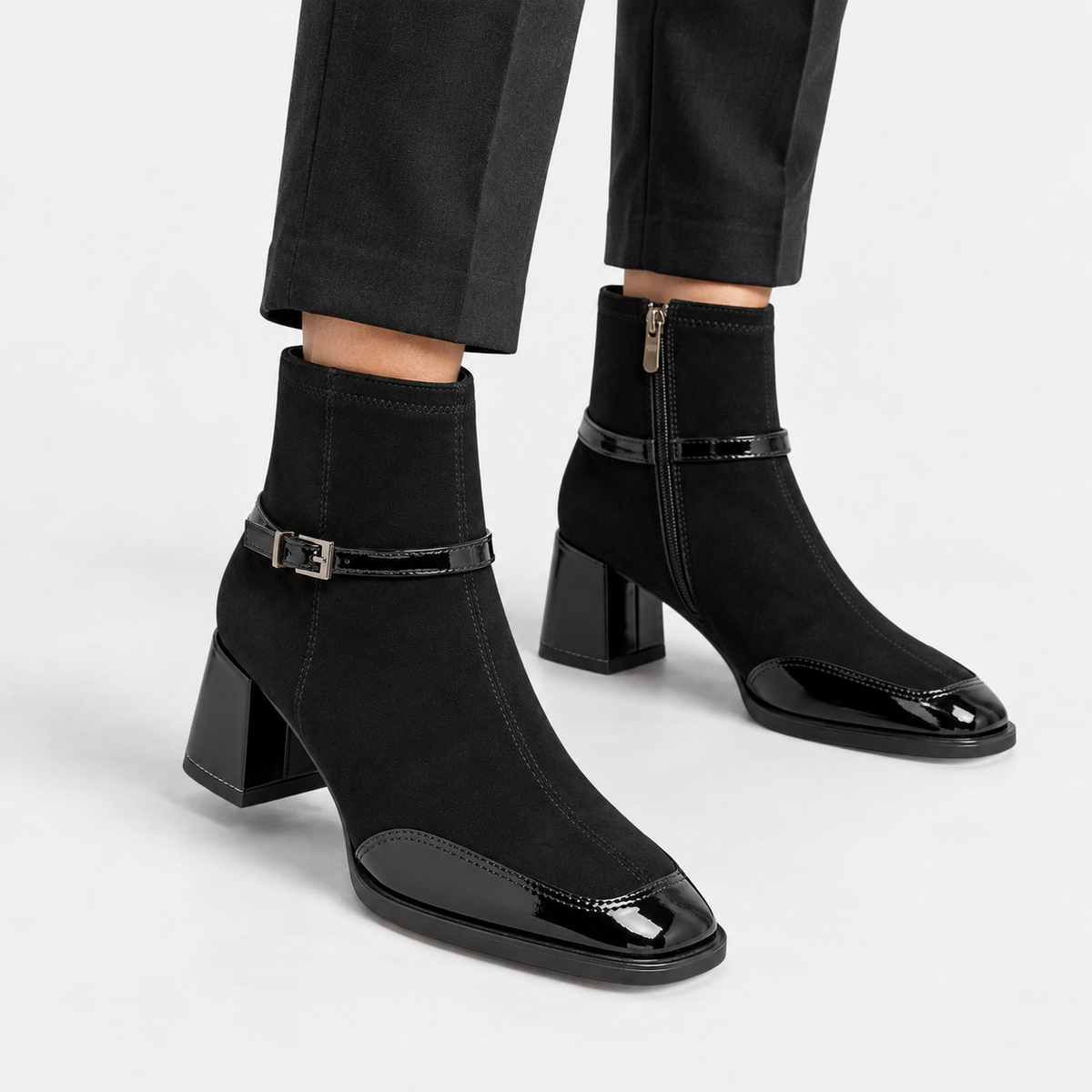 Old Ashworth  | Women's Low Heel Ankle Boots for Work & Casual Wear