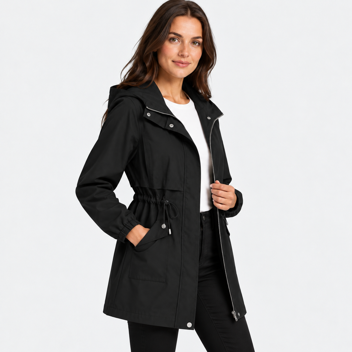 Old Ashworth | Women's Trench Coat – Hooded Weekend Wear