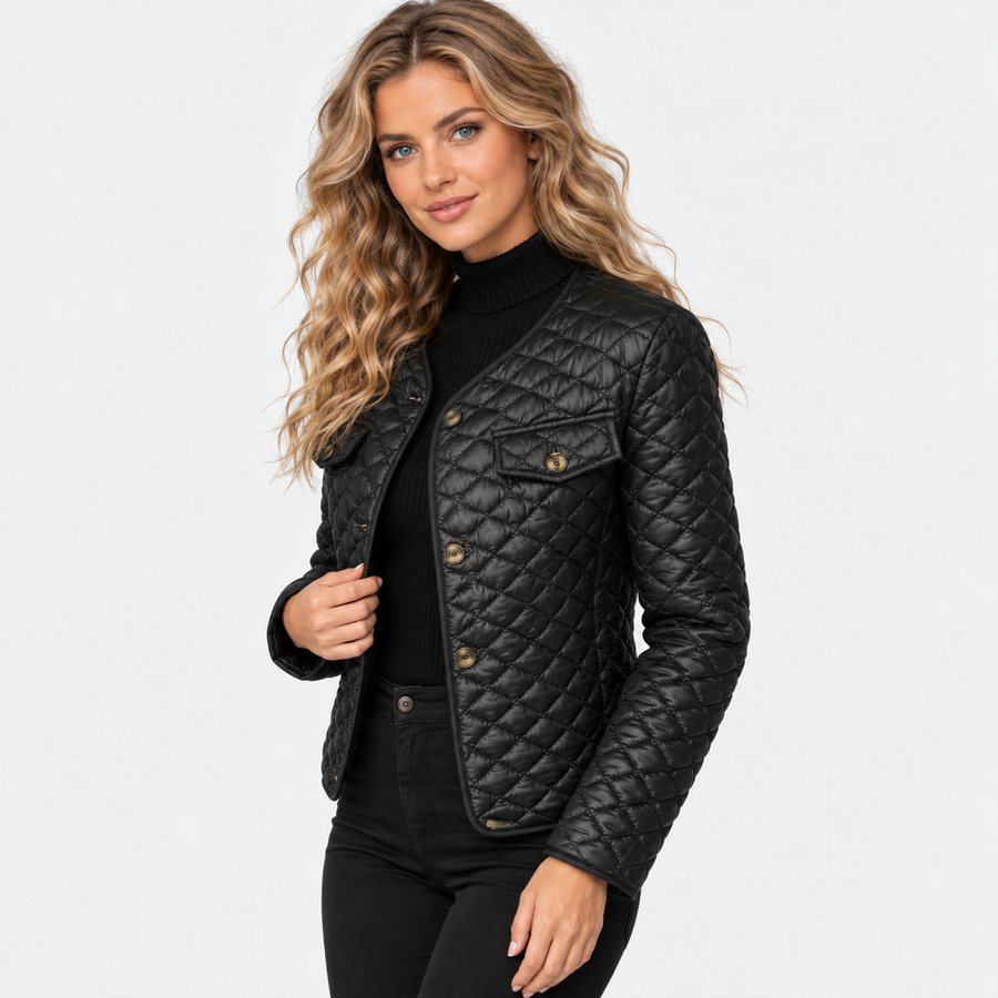 Old Ashworth | Women's Quilted Coat – Lightweight Smart Casual
