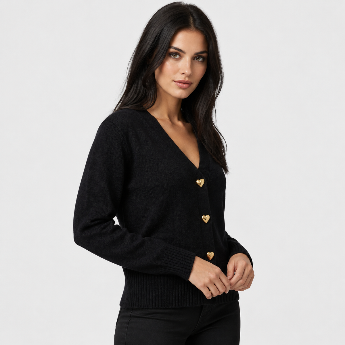 Old Ashworth | Women's Cardigan – Regular Fit with Long Sleeves