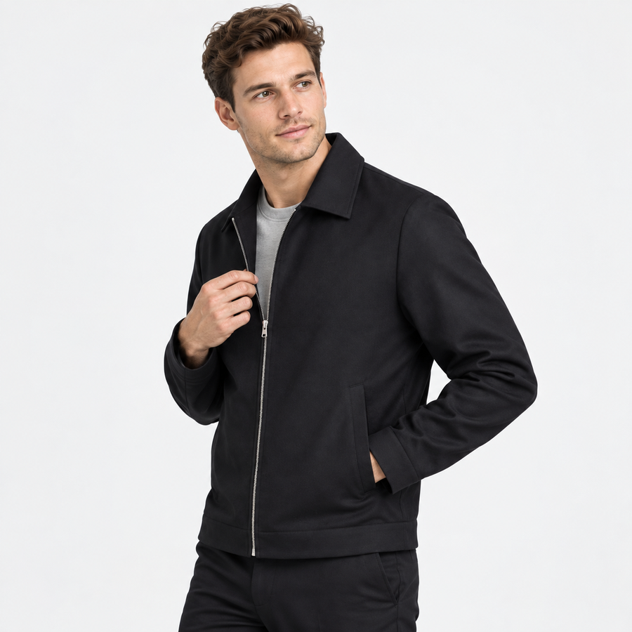 Old Ashworth | Men’s Lightweight Zip Jacket with Side Pockets