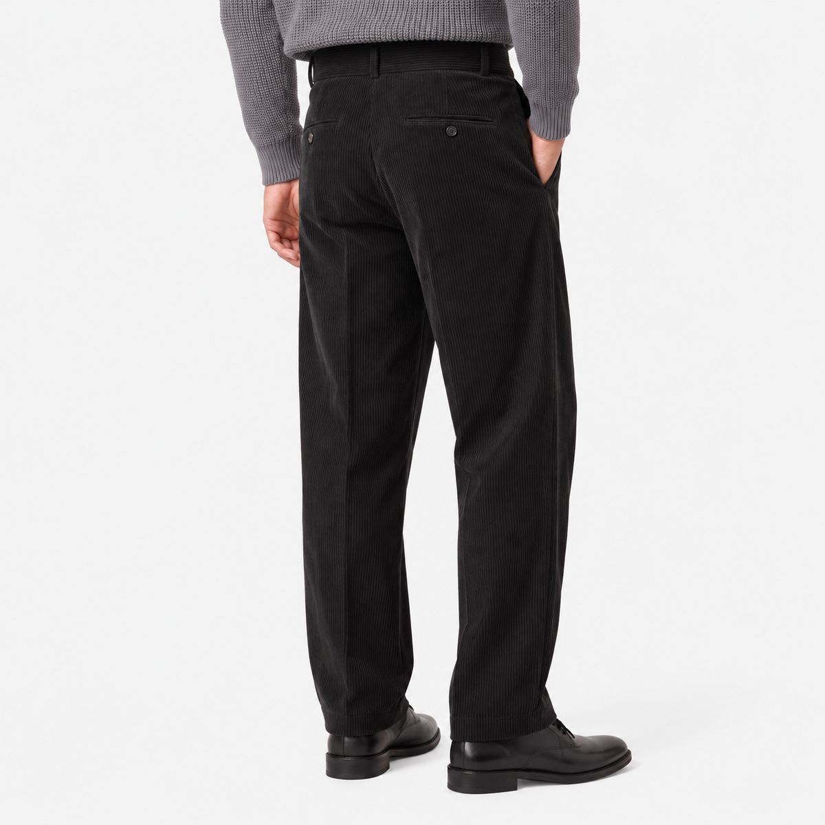 Old Ashworth | Men's Wide Leg Corduroy Trousers