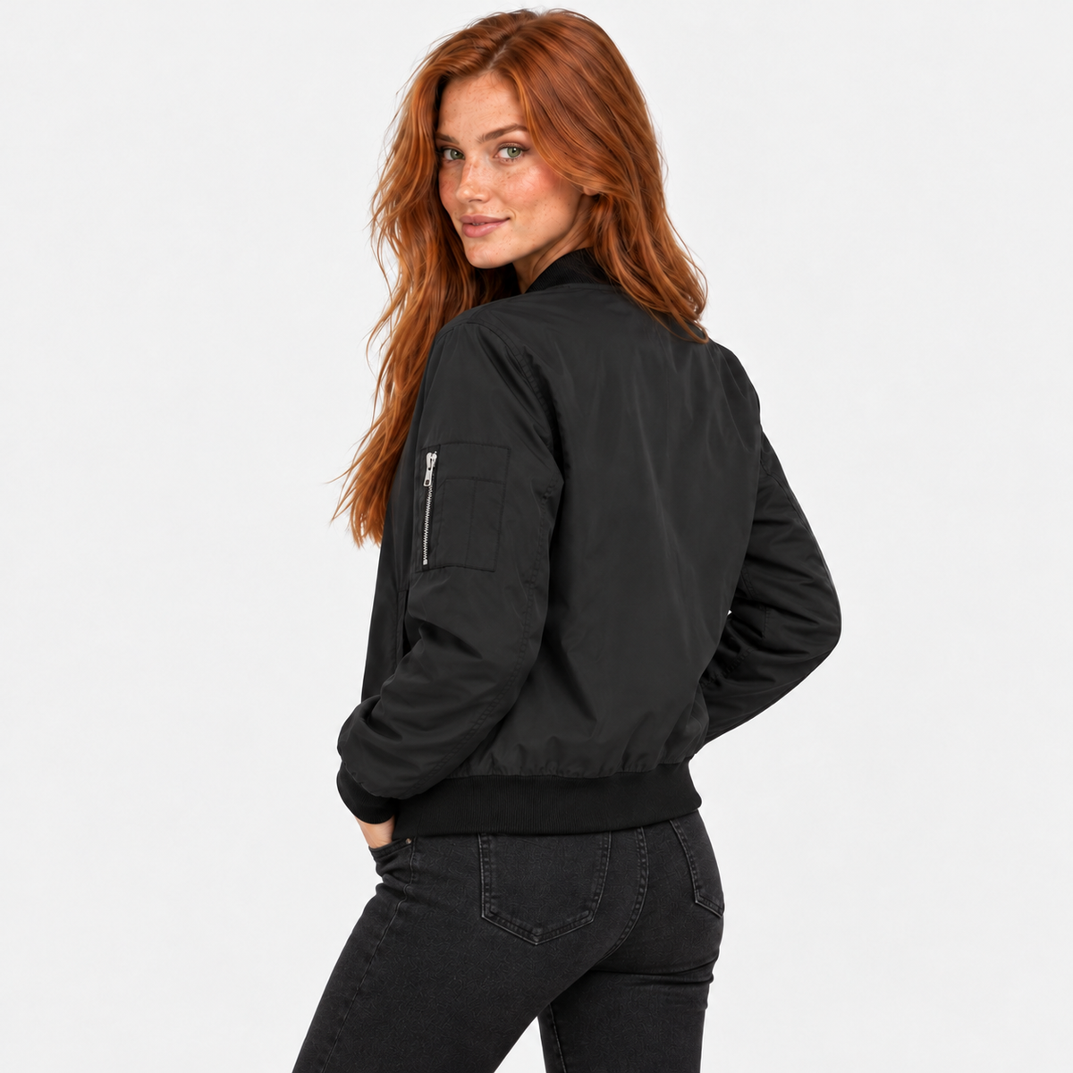 Old Ashworth | Women's Bomber Jacket – Zip-Up Casual Wear
