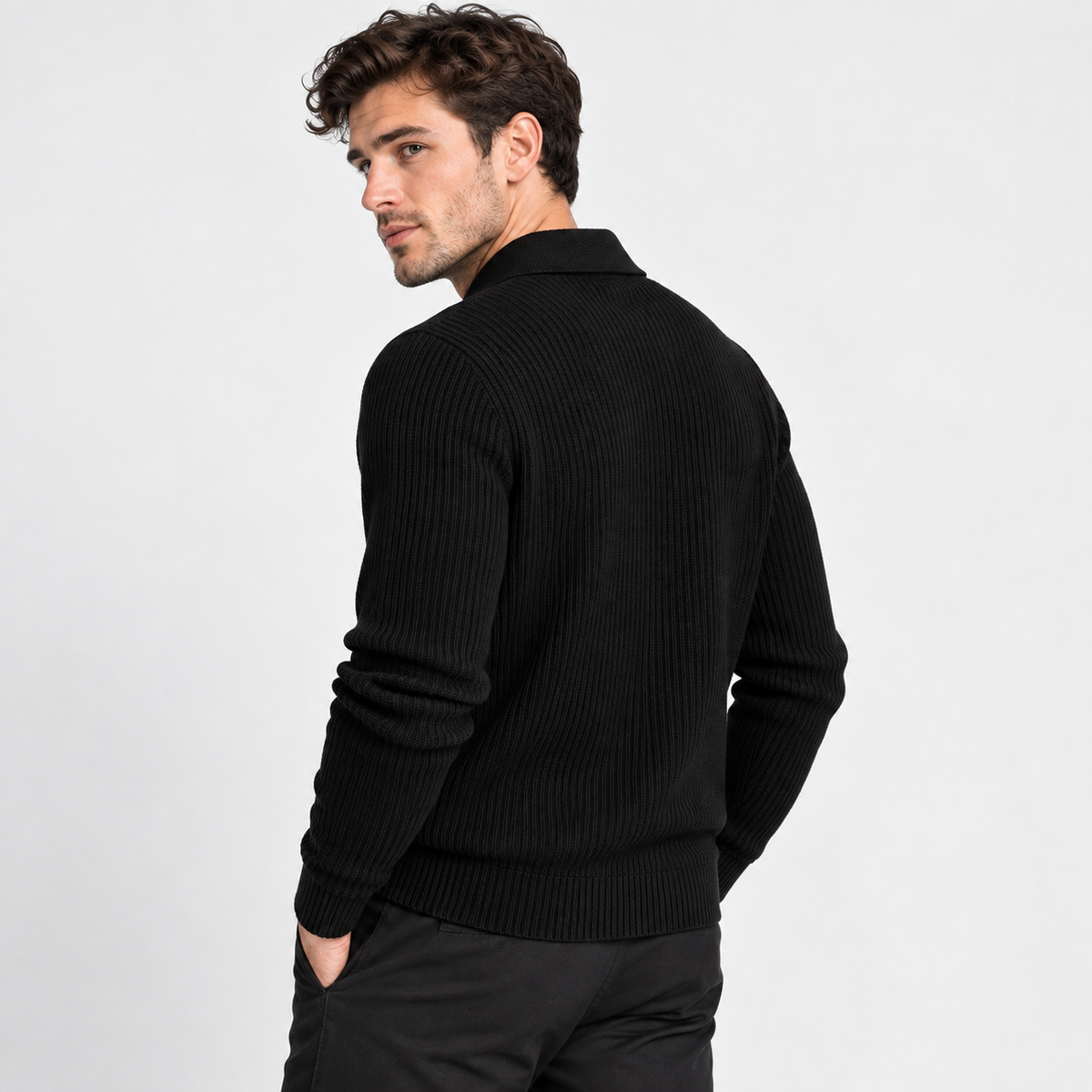 Old Ashworth | Men’s Quarter-Zip Jumper for Winter Wear