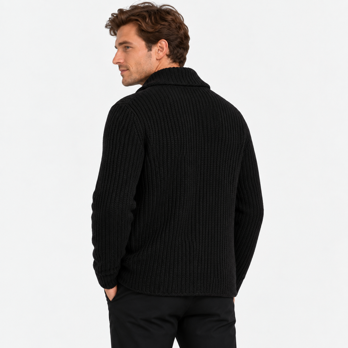Old Ashworth  | Men's Slim Fit Button Up Cardigan Sweater Warm Knit Laye