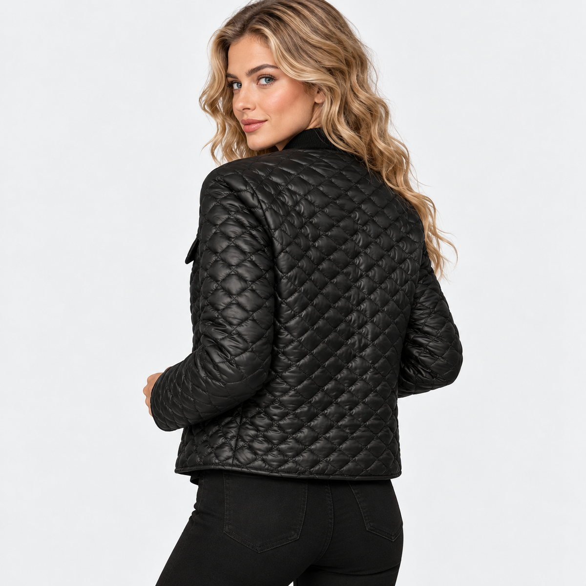 Old Ashworth | Women's Quilted Coat – Lightweight Smart Casual