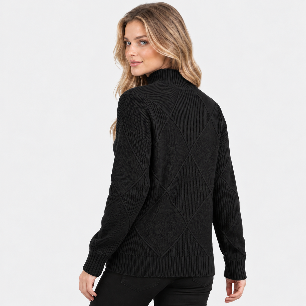 Old Ashworth | Women's Cashmere Jumper – Roll Neck