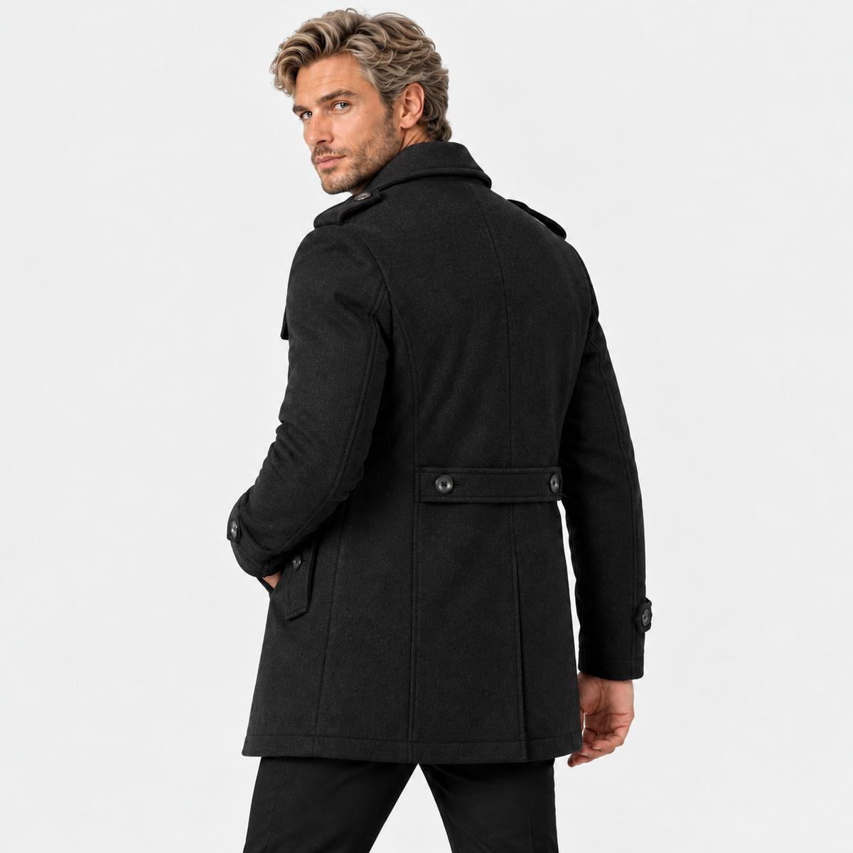 Old Ashworth | Men's Wool Blend Overcoat – Winter
