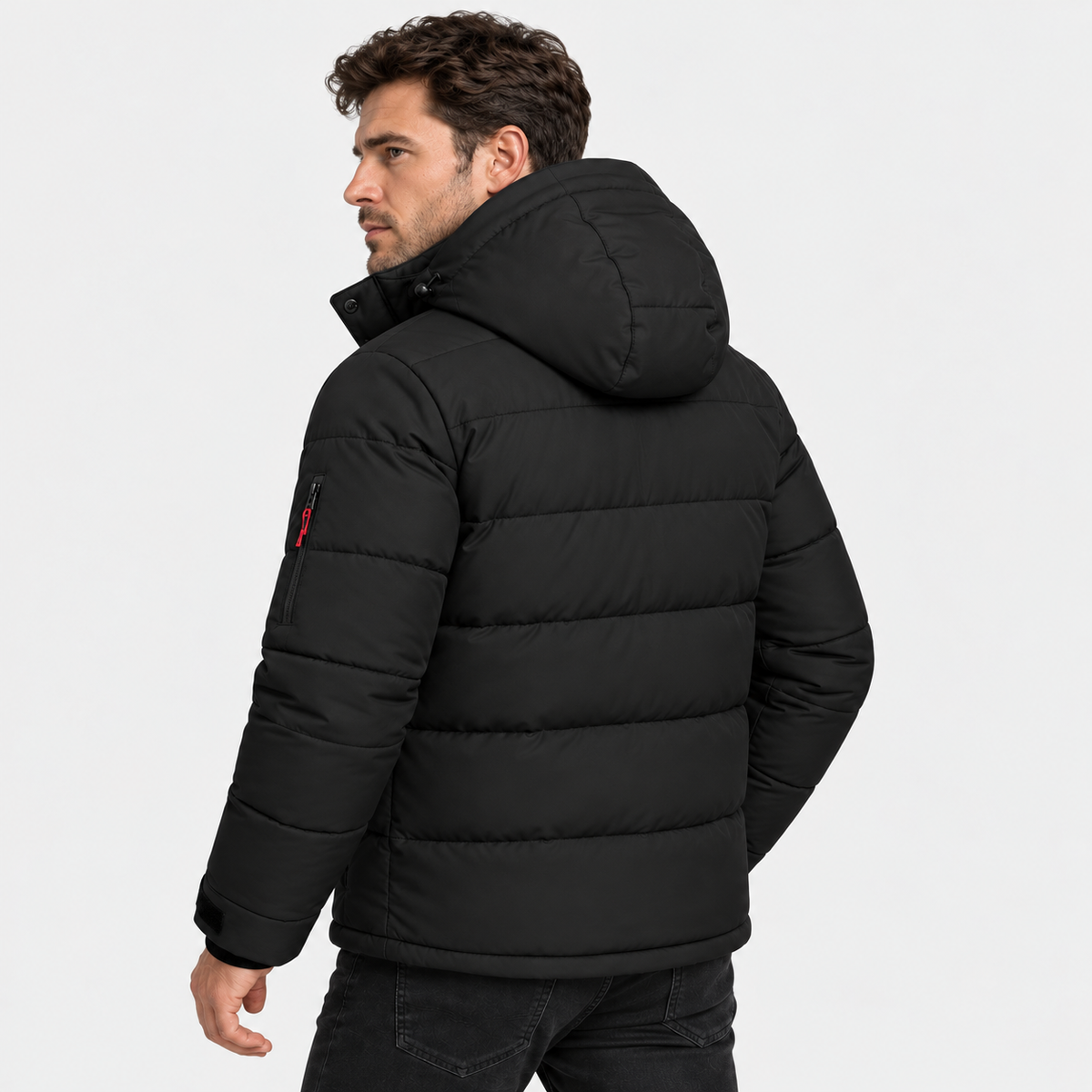 Old Ashworth | Men’s Warm Puffer Jacket for Cold Winter Weather