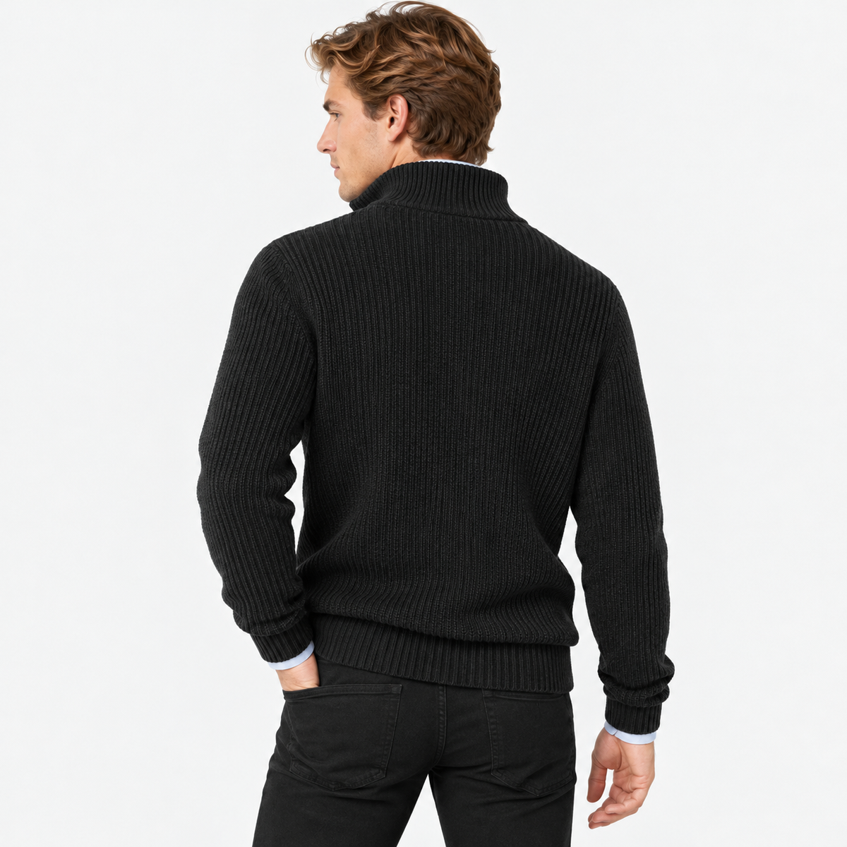 Old Ashworth | Men's Cashmere Quarter-Zip Jumper