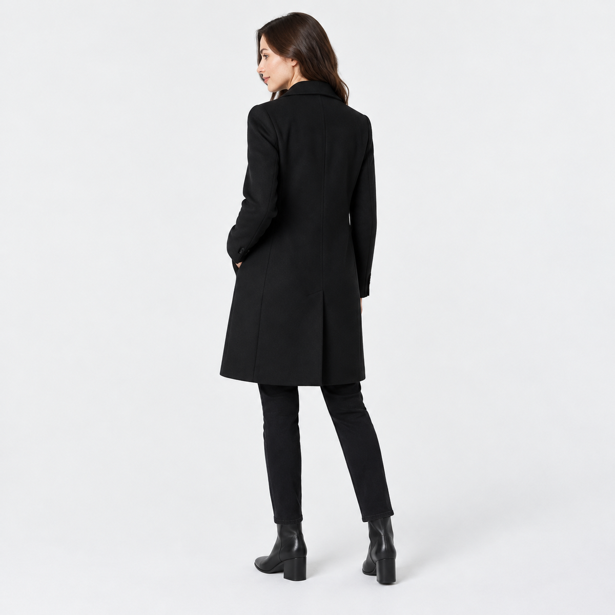 Old Ashworth | Women's Long Coat – Straight Fit Seasonal Layering