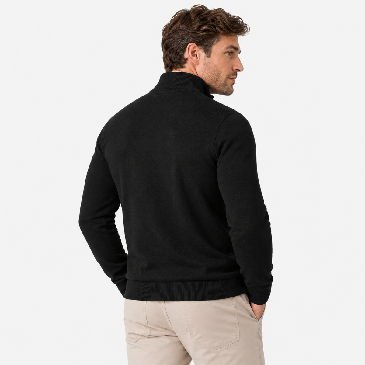 Old Ashworth  | Men's Quarter Zip Sweater for Business Casual & Everyday Wear