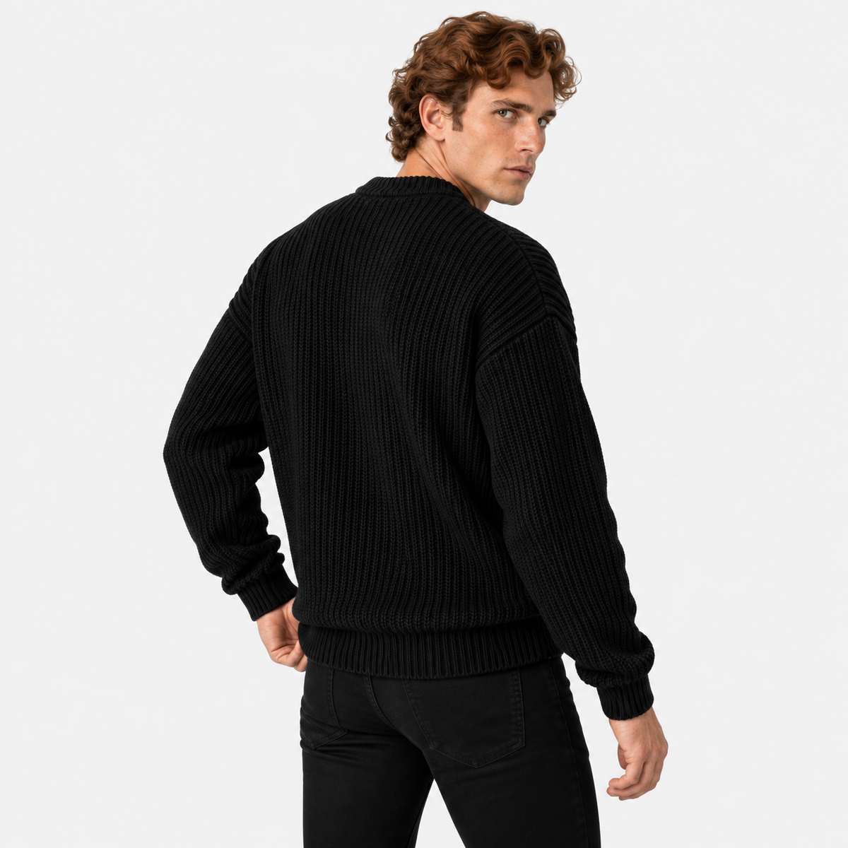 Old Ashworth | Men's Jumper – Chunky Knit Winter Layer