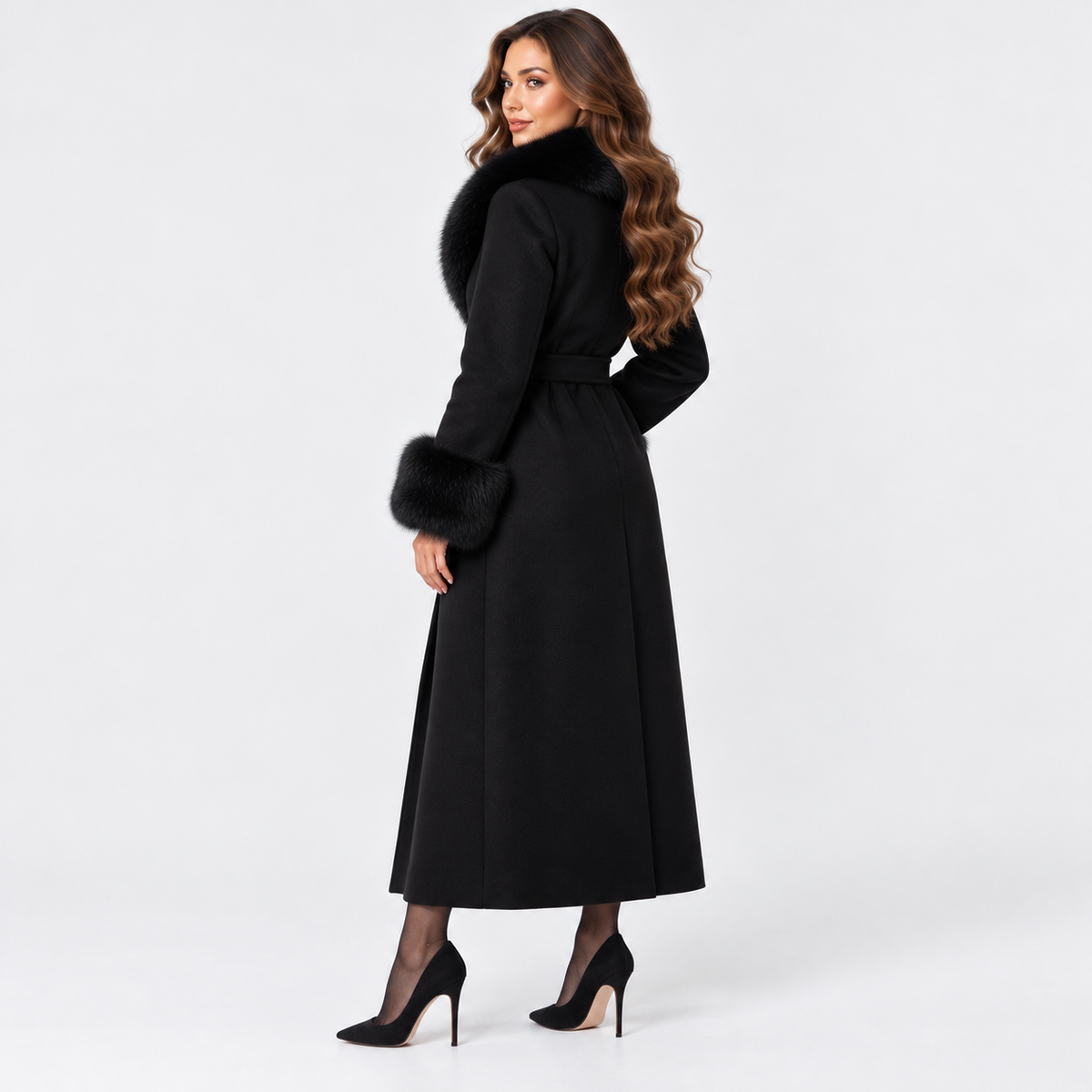 Old Ashworth | Women's Belted Wool Blend Coat