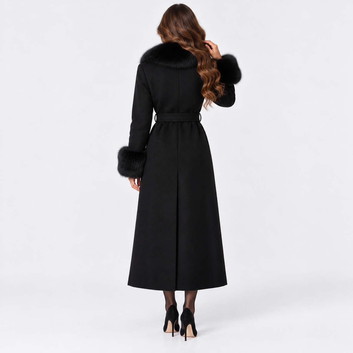 Old Ashworth | Women's Belted Wool Blend Coat