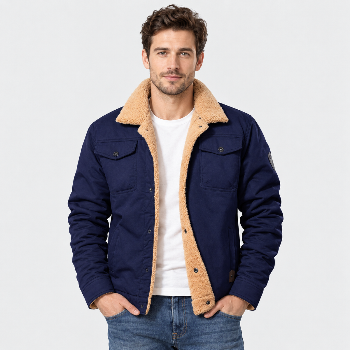Old Ashworth | Men’s Classic Black Bomber Jacket for Everyday Wear