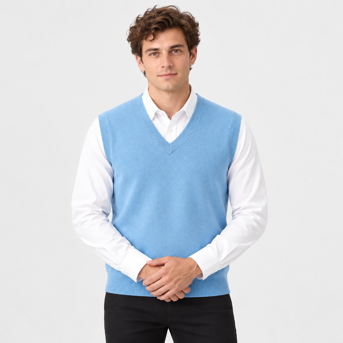Old Ashworth | Men's Merino Wool Jumper Vest