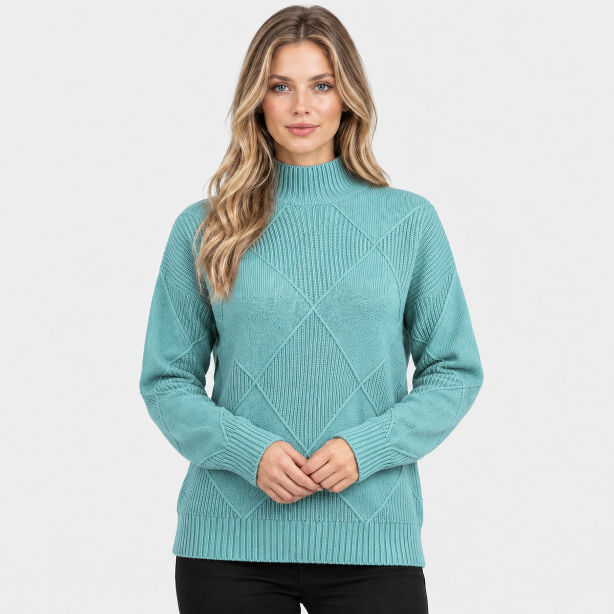 Old Ashworth | Women's Cashmere Jumper – Roll Neck