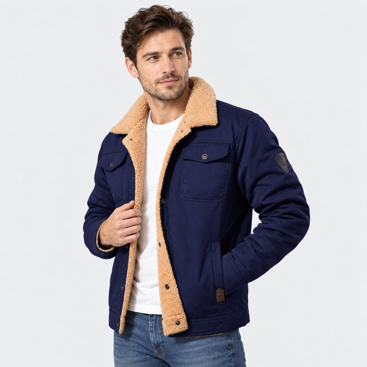 Old Ashworth | Men’s Classic Black Bomber Jacket for Everyday Wear