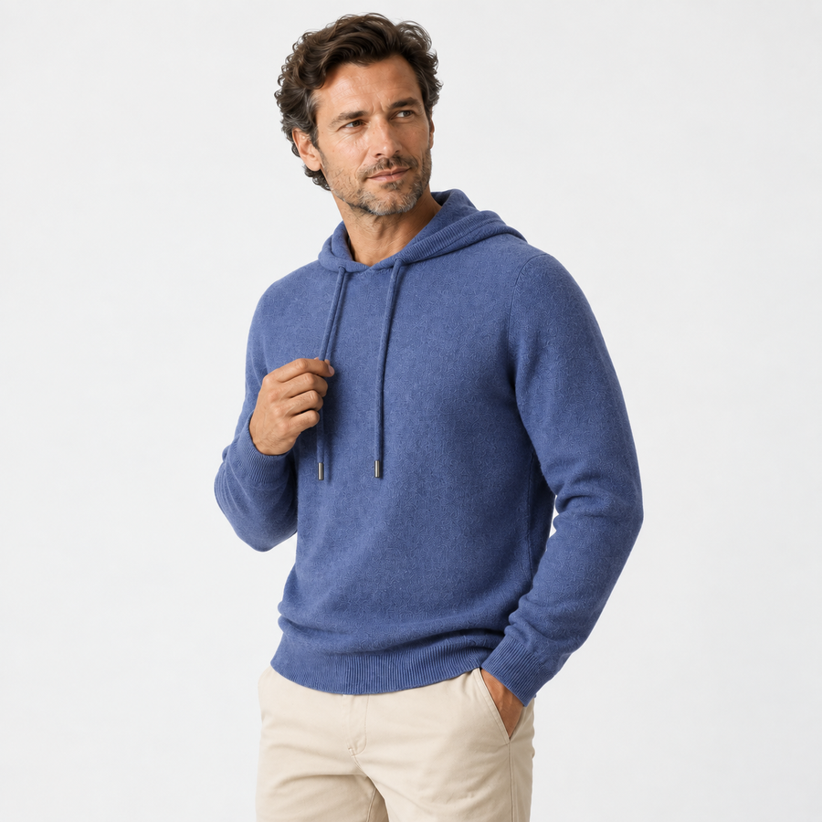 Old Ashworth | Men’s Knitted Hoodie for Cool Weather