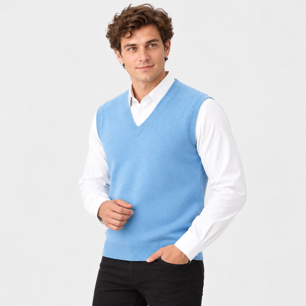 Old Ashworth | Men's Merino Wool Jumper Vest