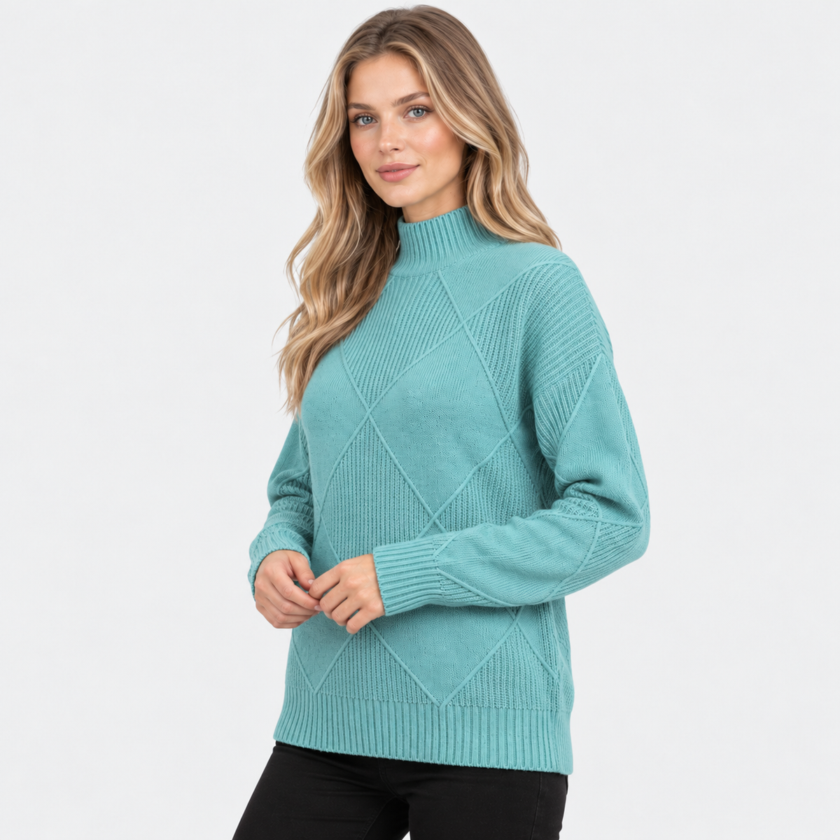 Old Ashworth | Women's Cashmere Jumper – Roll Neck